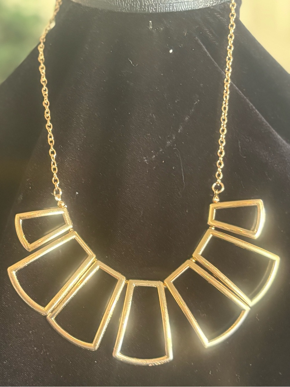 Gold Geometric Statement Necklace - Women Jewelry